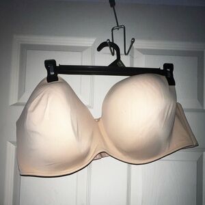 Cacique Women's Nude  Strapless Bra Size 46DDD